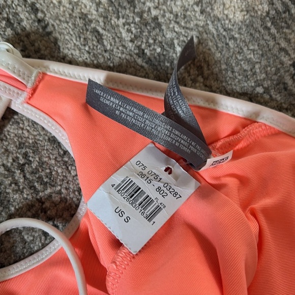 Aerie NWT One-Piece Swimsuit with White Trim - size small - neon - Picture 2 of 5